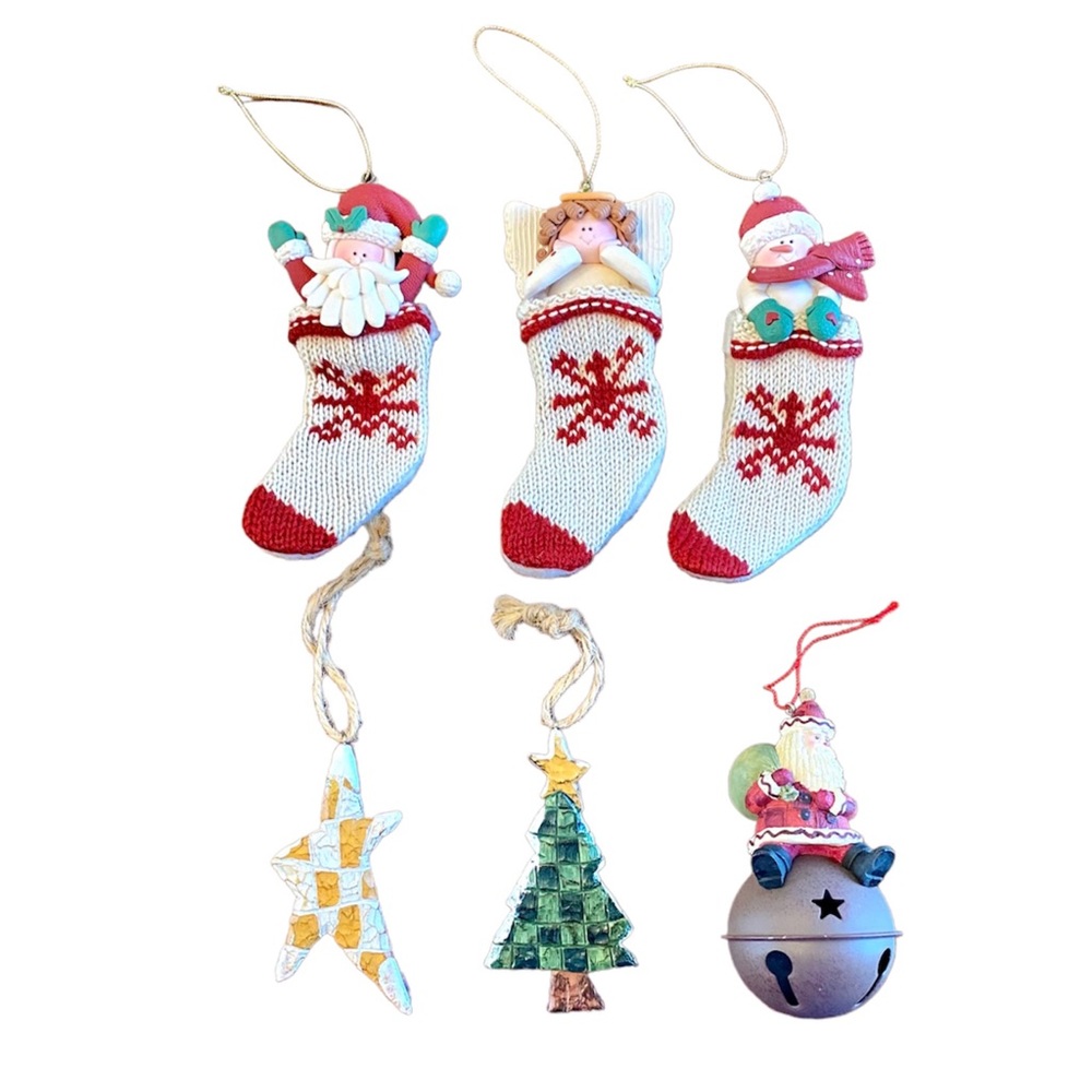 country Christmas ornament set